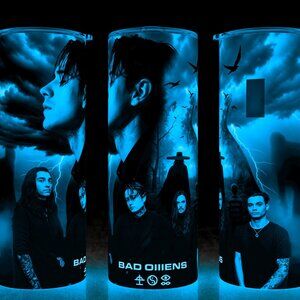 Glow in the Dark Bad Omens - Specter - Metal Band Music Cup Mug Tumbler 20oz